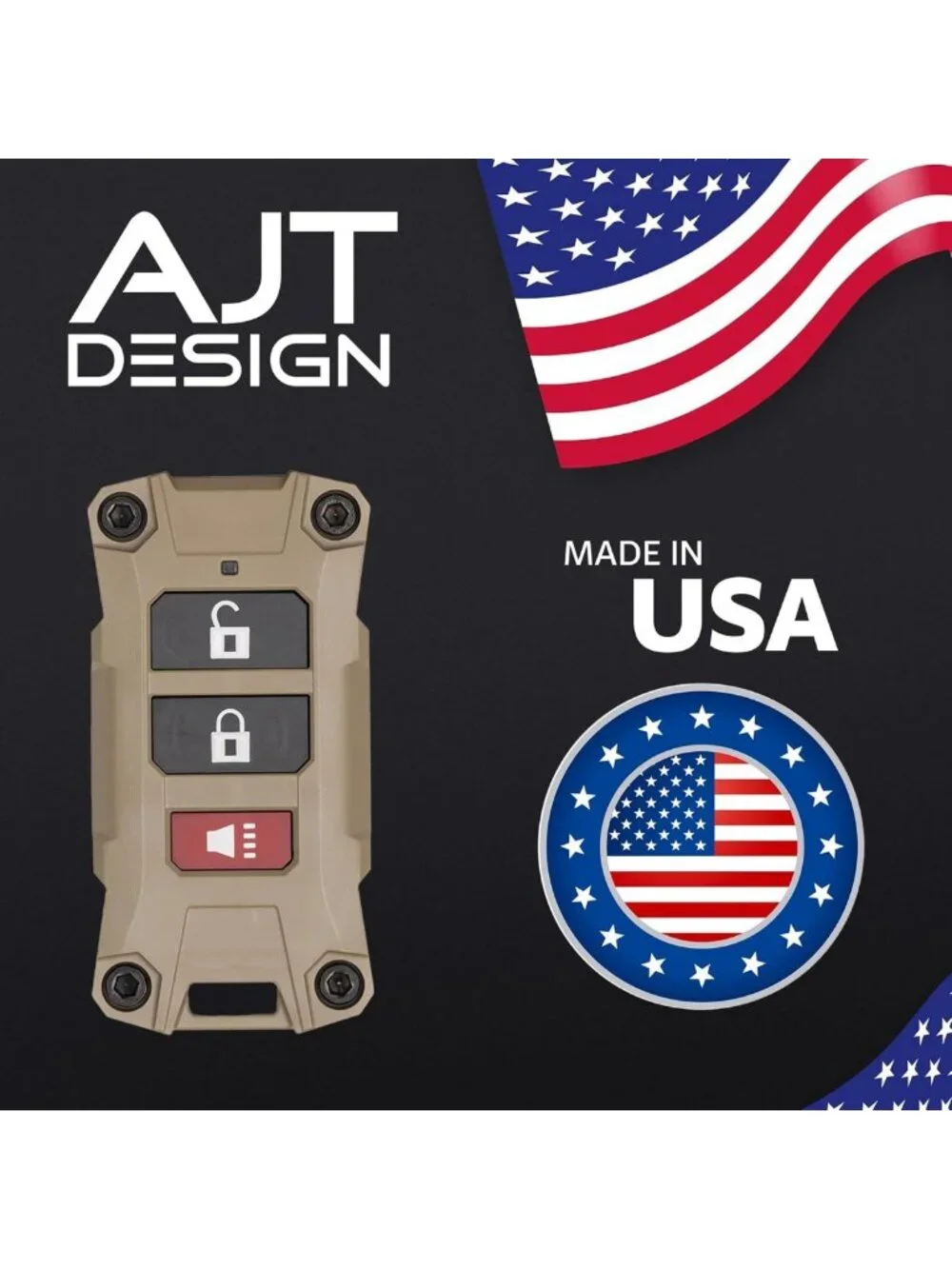 Rugged Replacement Key Fob Case for Jeep Wrangler JL & Gladiator JT | Durable
